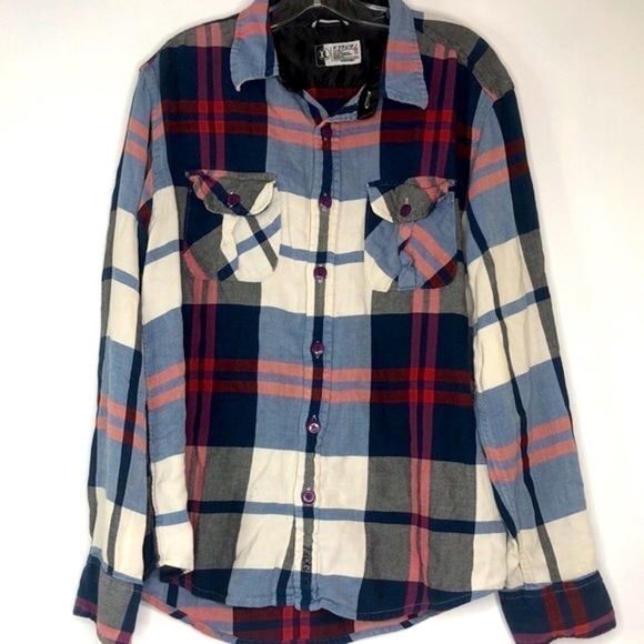 EZEKIEL RED & BLUE FLANNEL XL - Picture 1 of 7